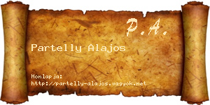 Partelly Alajos névjegykártya
